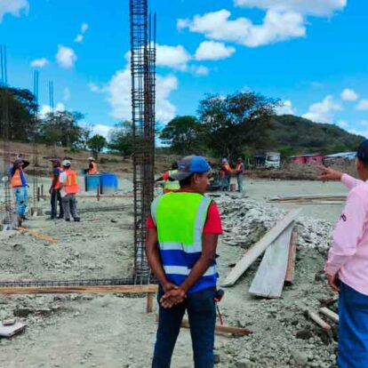 Santo Tomás: Avanza a paso firme la construcción de la nueva estación de bomberos