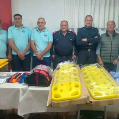 Bomberos de Claromecó recibieron una importante donación de equipamiento
