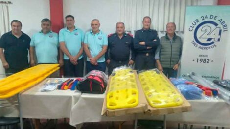Bomberos de Claromecó recibieron una importante donación de equipamiento