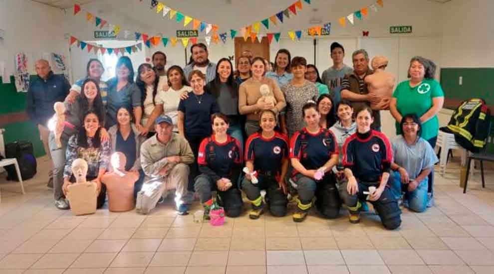 Jornada de formación en soporte vital y uso de DEA en Chubut