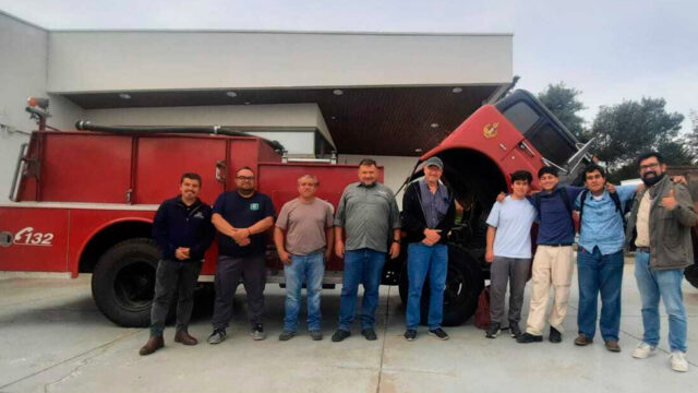 Estudiantes de la USM restaurarán un histórico carro de bomberos