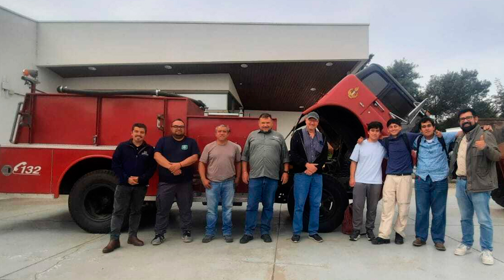 Estudiantes de la USM restaurarán un histórico carro de bomberos