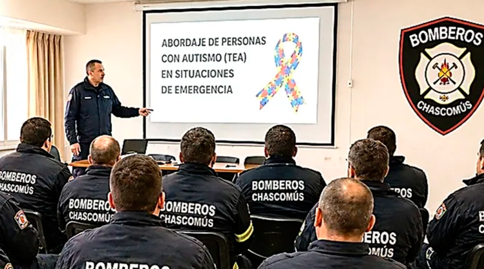 Bomberos se capacitaron en protocolos para personas con TEA