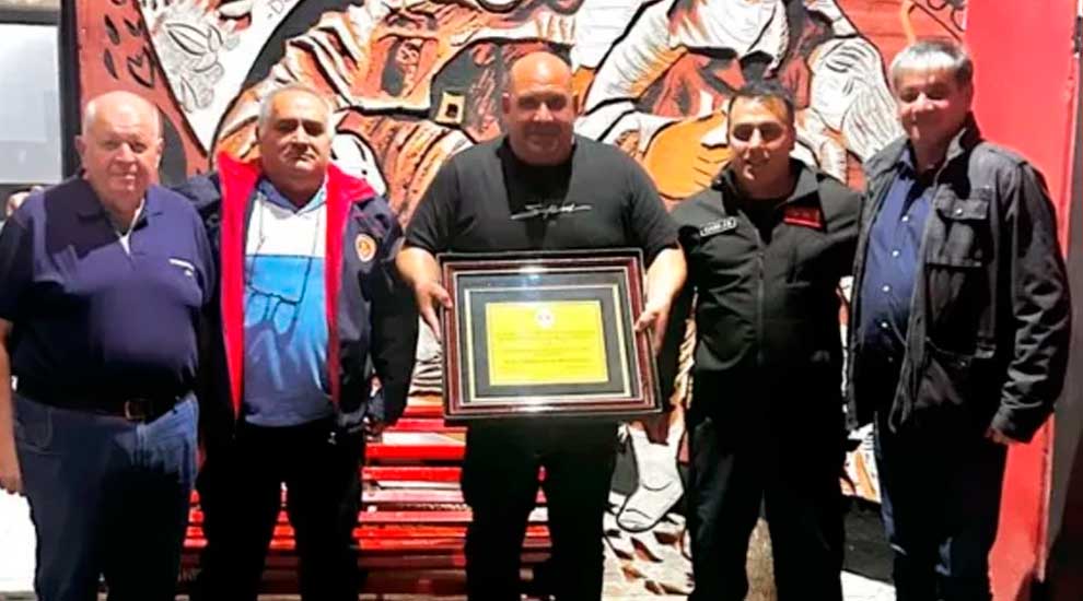 El Consejo Nacional visitó a los Bomberos de Berisso por su aniversario