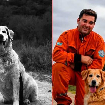 Bomberos de General Ramírez despidieron a Ruka de la Brigada K9