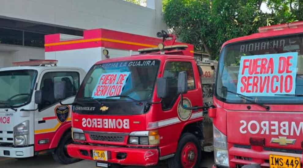 Emergencia en Riohacha: Bomberos suspenden servicios por falta de recursos
