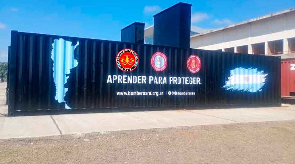 Chaco: La Federación de Bomberos incorpora un simulador de incendios