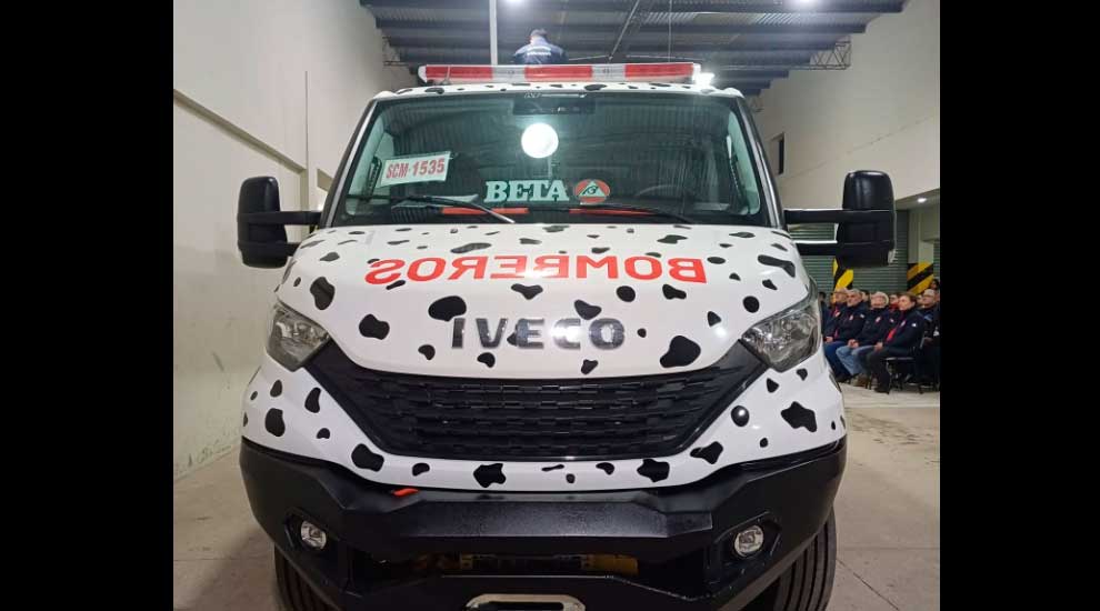 Bomberos de Morteros sumó un nuevo móvil equipado para siniestros urbanos