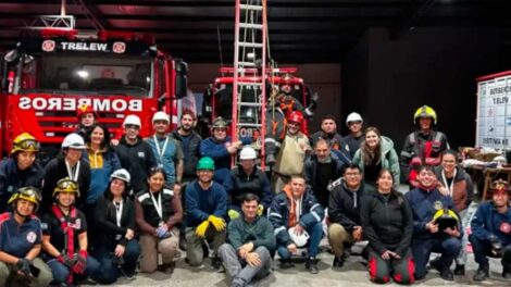 La Brigada de Rescate con Cuerda de Trelew actualizó técnicas de intervención