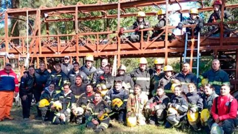 Los Bomberos Voluntarios de Tío Pujio participaron de una capacitación