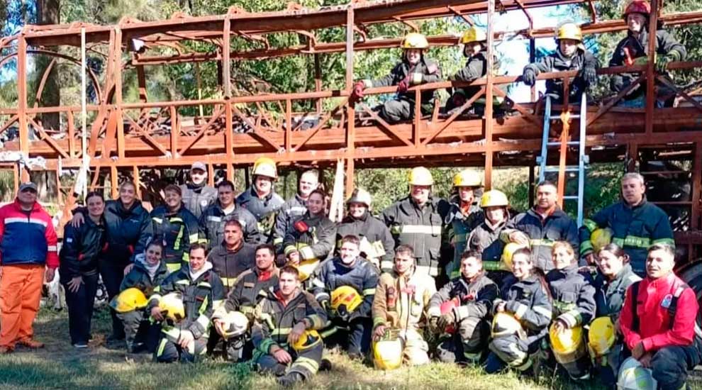 Los Bomberos Voluntarios de Tío Pujio participaron de una capacitación
