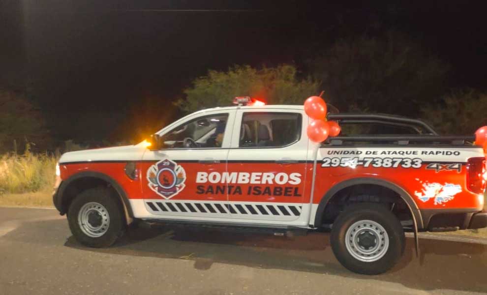 Santa Isabel: Presentaron una nueva unidad de ataque rápido 0km