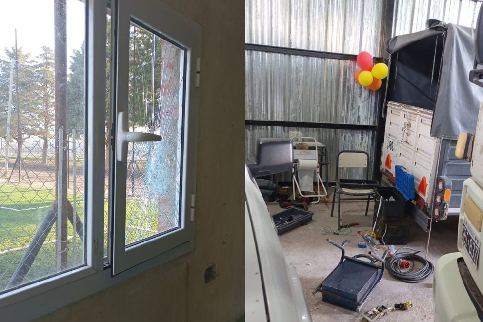 Delincuentes provocaron destrozos y sustrajeron herramientas