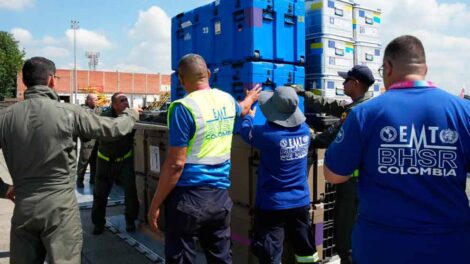 Colombia desplegó un hospital de campaña en Venezuela ante la emergencia sanitaria