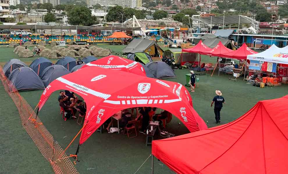 Los USAR ARG-15 y ARG-10 completaron la instalación de su campamento logístico