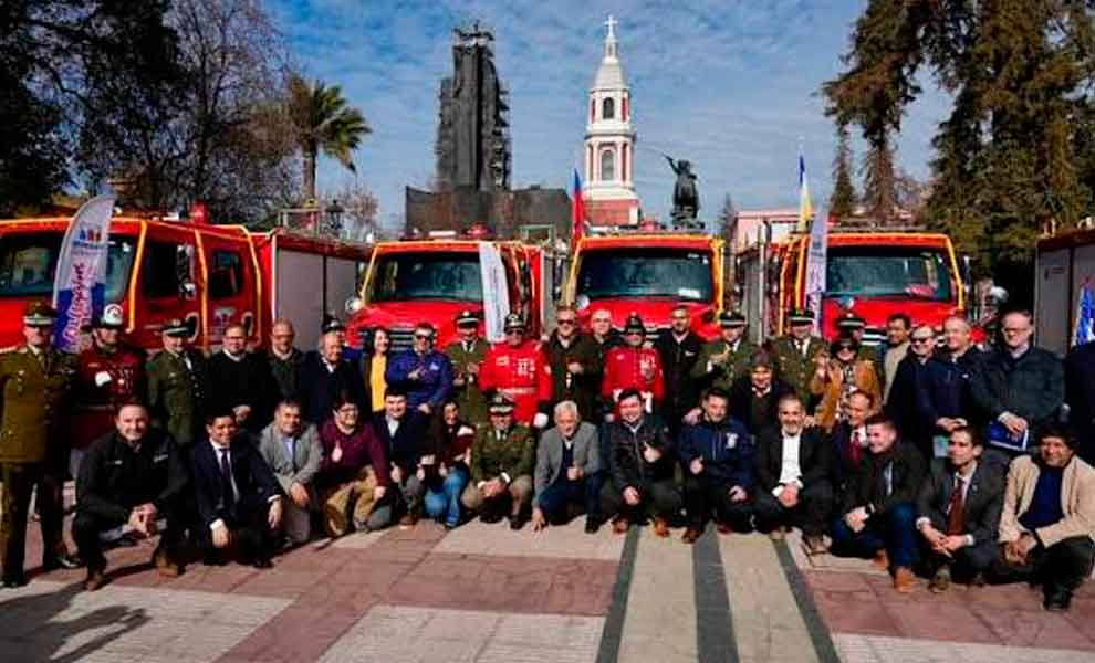 El Gobierno Regional de O’Higgins entregó ocho modernos carros multipropósito