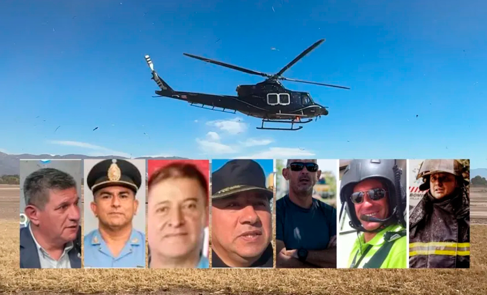 Tragedia aérea en San Juan: cayó un helicóptero y murieron siete personas