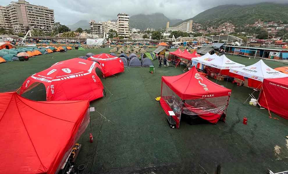 Los USAR ARG-15 y ARG-10 completaron la instalación de su campamento logístico