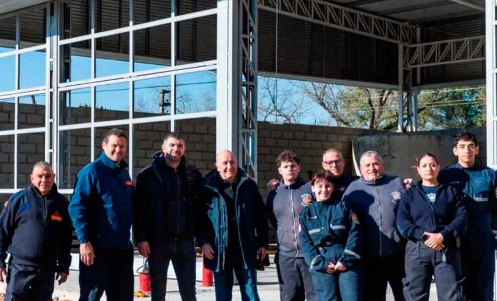 Avanza la construcción del nuevo destacamento de Bomberos en Francisco Álvarez