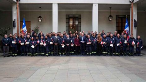 Homenaje oficial al contingente USAR de Bomberos de Chile tras su misión en Venezuela
