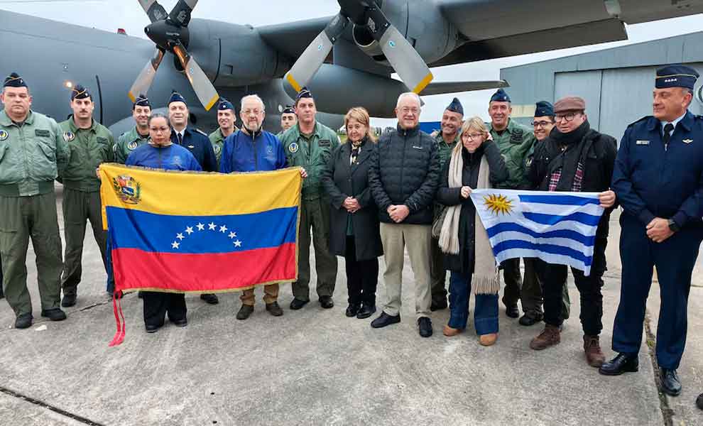 Uruguay despachó un avión Hércules con las primeras 15 toneladas de ayuda humanitaria para Venezuela