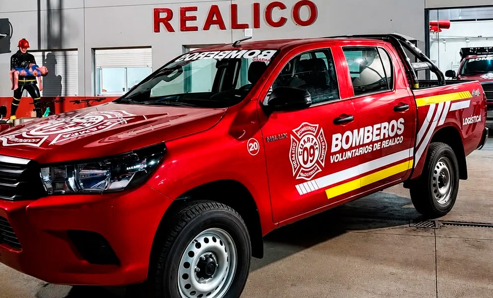 Bomberos Voluntarios de Realicó sumaron su primera camioneta 0km