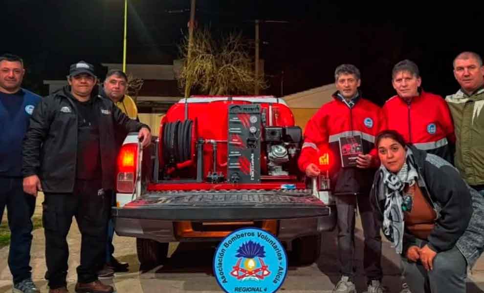 Los Bomberos de Alicia sumaron un Kit forestal para el combate de incendios