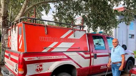 Bomberos Voluntarios de Anchorena incorporaron una Ford F-100 4x4 cedida por el Gobierno
