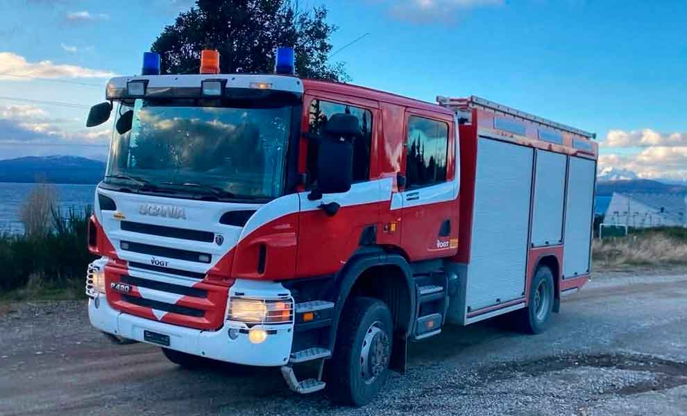 Bomberos Voluntarios de Melipal presentaron su nuevo camión de incendios estructurales