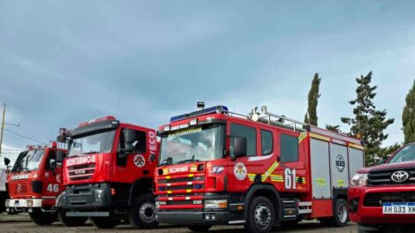 Bomberos Voluntarios de Comodoro Rivadavia concretó la adquisición de cuatro camiones nuevos
