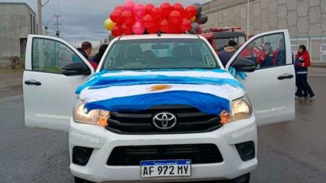 Los Bomberos Voluntarios de Ingeniero Huergo incorporaron un móvil 4x4
