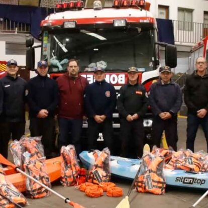 Bomberos Voluntarios Olavarria rescate acuatico equipamiento