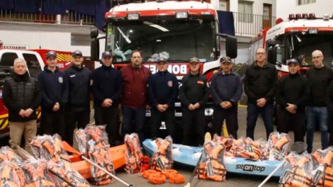 Bomberos Voluntarios Olavarria rescate acuatico equipamiento
