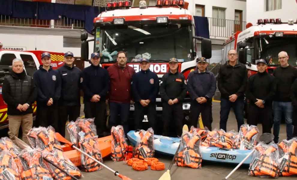 Bomberos Voluntarios Olavarria rescate acuatico equipamiento