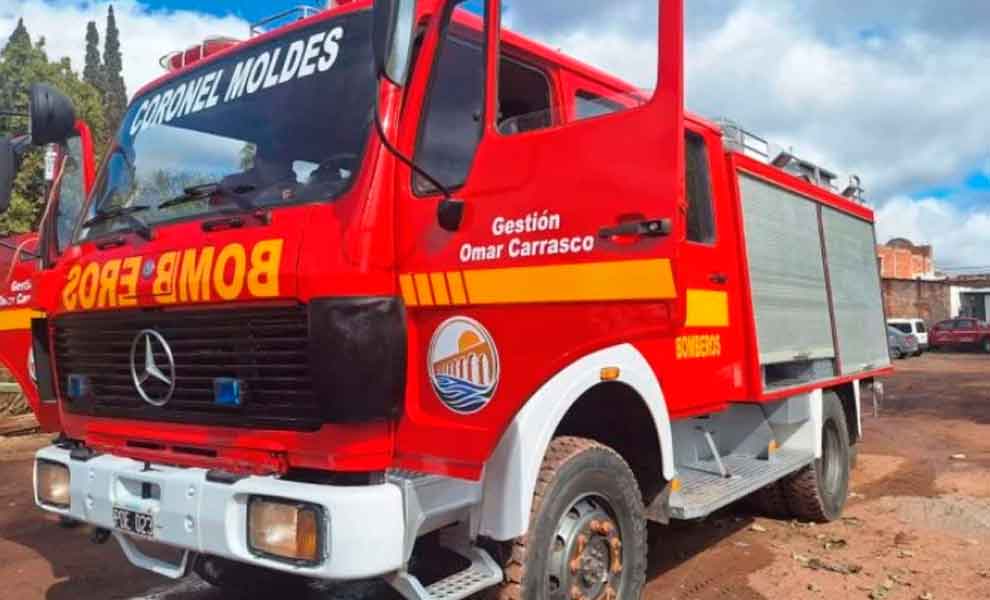 Coronel Moldes adquirió una autobomba propia e impulsa la creación del Cuartel Valle de Lerma Sur