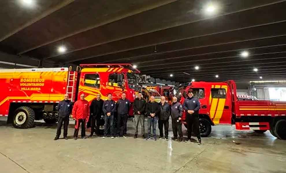 Bomberos de Villa María incorporan dos unidades 0 km a su parque automotor