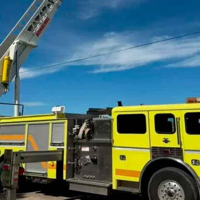Bomberos Voluntarios de Crespo sumaron una autobomba con escalera mecánica