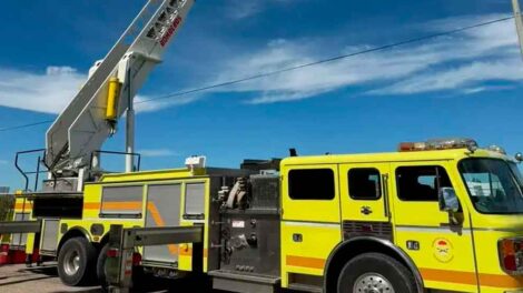Bomberos Voluntarios de Crespo sumaron una autobomba con escalera mecánica