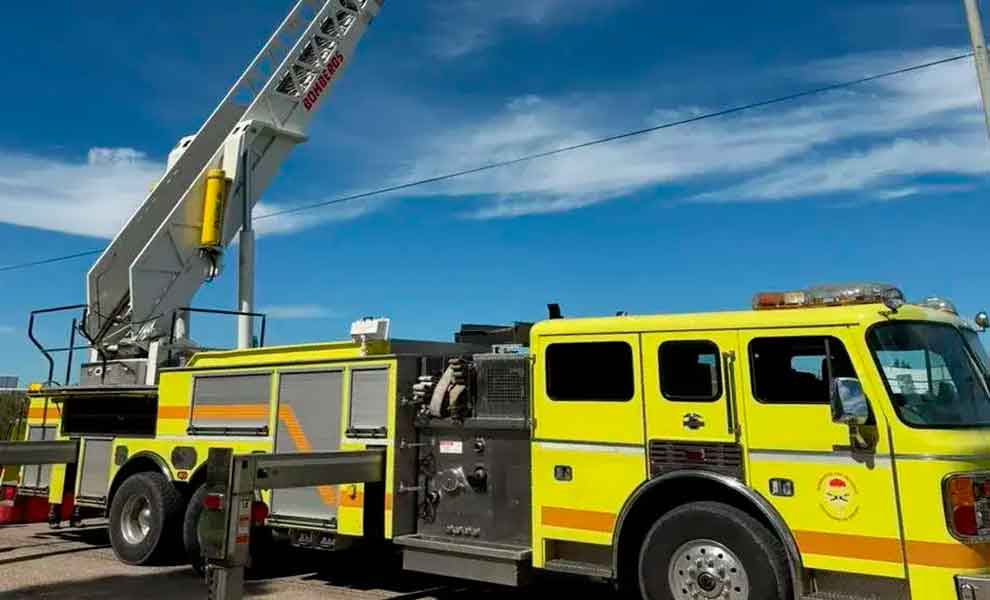 Bomberos Voluntarios de Crespo sumaron una autobomba con escalera mecánica