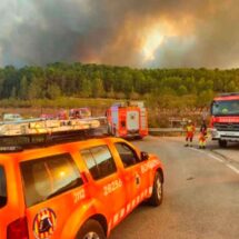 Dos bomberos forestales resultaron heridos durante las tareas de extinción de incendio