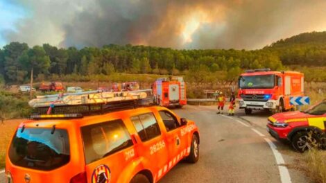 Dos bomberos forestales resultaron heridos durante las tareas de extinción de incendio