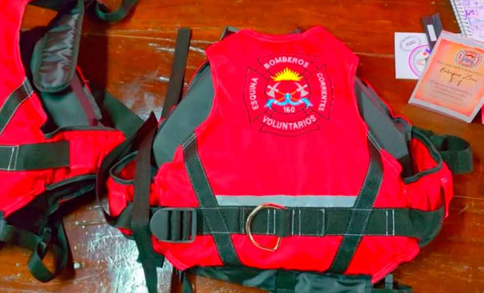Bomberos Esquina incorporaron nuevo equipamiento técnico rescates acuáticos