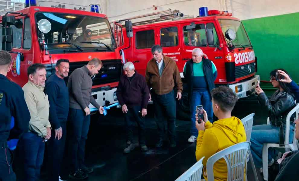 Bomberos Voluntarios de Tristán Suárez renovaron su flota con dos nuevos vehículos