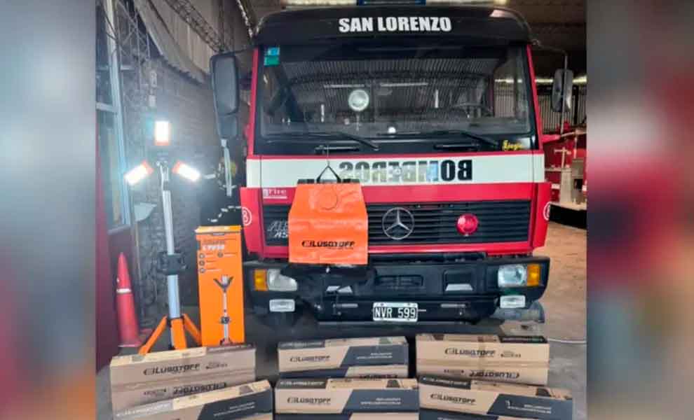 Bomberos de San Lorenzo incorporaron nuevo equipamiento para emergencias viales y forestales