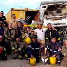 Bomberos Voluntarios de Puerto Madryn dictaron una capacitación técnica en Rescate Vehicular