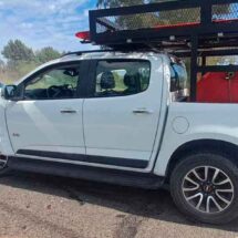 Una camioneta de Bomberos protagonizó un choque en la Ruta 205