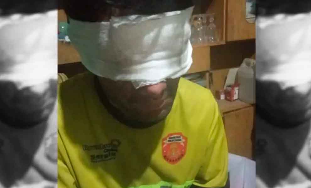 Un bombero voluntario resultó herido tras combatir un incendio en Pocito