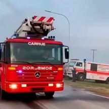Bomberos Voluntarios de Carhué incorporaron un hidroelevador de 30 metros