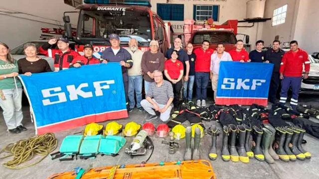 Bomberos de Diamante recibió una importante donación de equipamiento