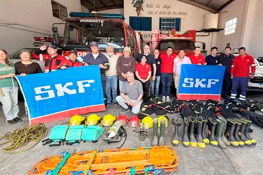 Bomberos de Diamante recibió una importante donación de equipamiento